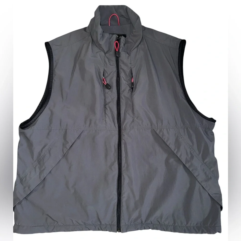 Eddie Bauer XL Tall Gray Fleece Lined Outdoor Vest